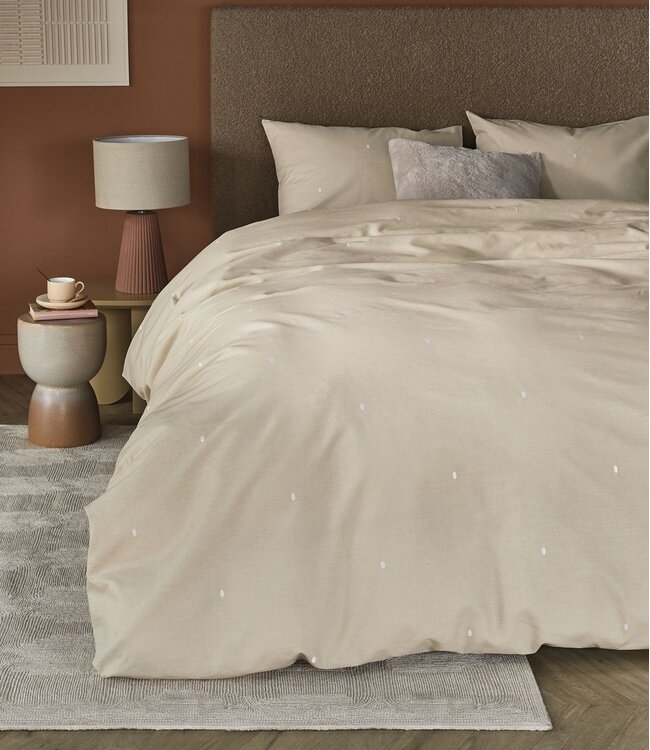 Beddinghouse Dekbedovertrek Katoen Monsoon Sand 200 x 200/220