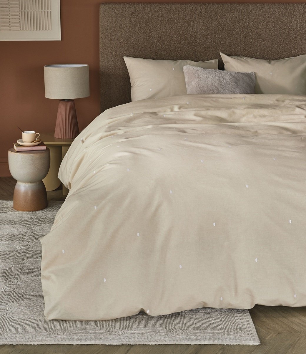 Beddinghouse Dekbedovertrek Monsoon Sand 240 x 200/220