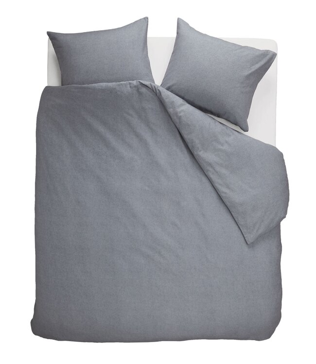Beddinghouse Dekbedovertrek Flanel Frost Blue Grey 200 x 200/220
