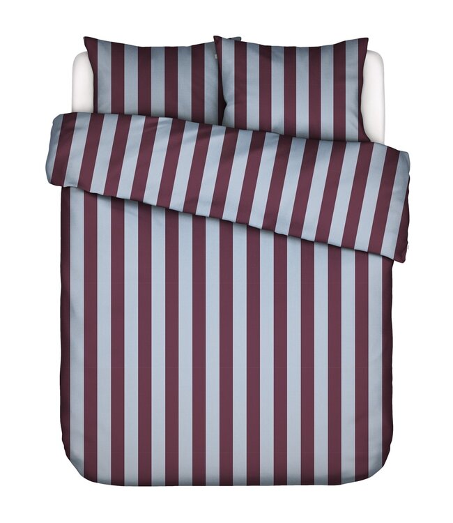 Essenza Dekbedovertrek Minte Stripe Meau Mauve Wine