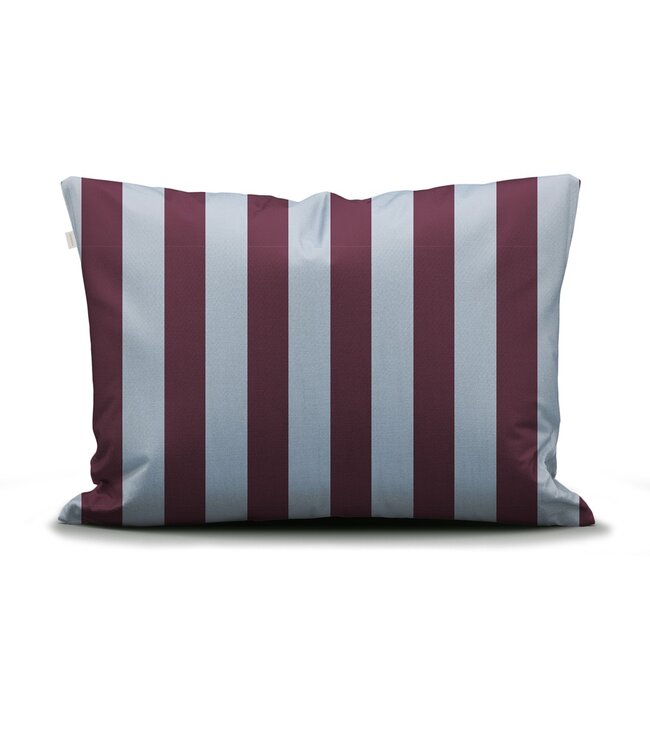 Essenza Kussensloop Minte Stripe Mauve Wine