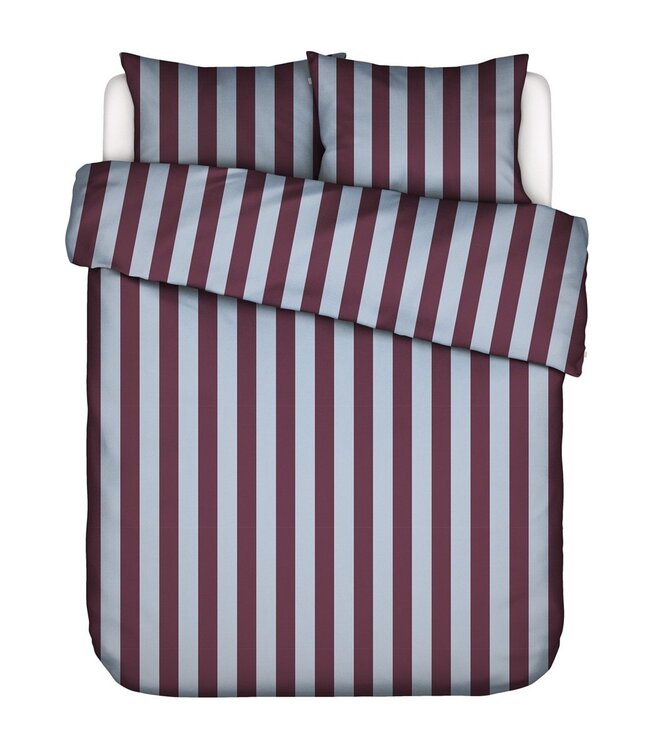 Essenza Dekbedovertrek Minte Stripe Meau Mauve Wine 240 x 200/220