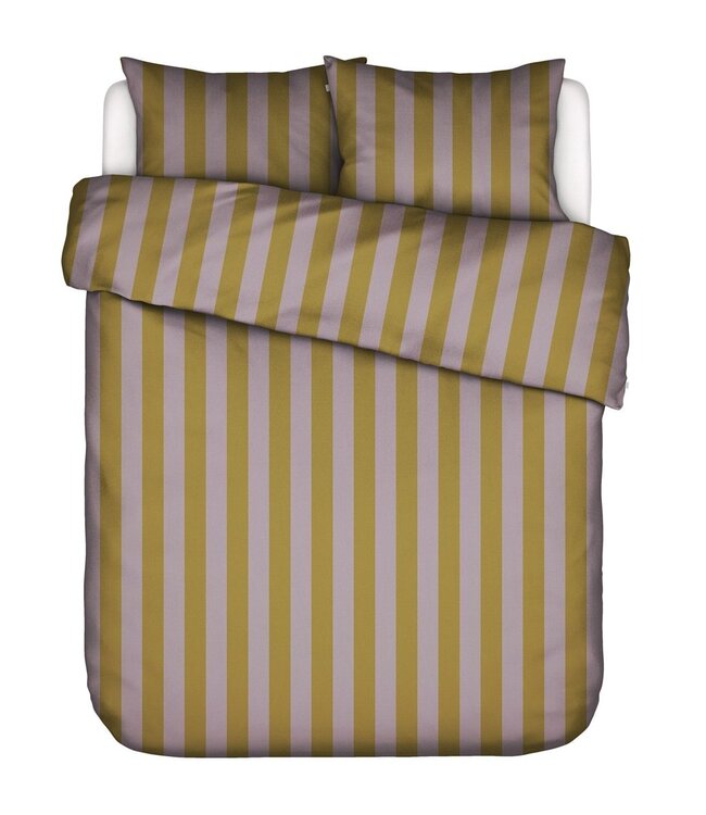 Essenza Dekbedovertrek Minte Stripe Pale Purple & Olive 240 x 200/220