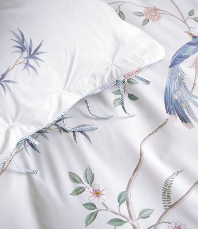 Pip Studio Dekbedovertrek Bamboo Blossom White 260 x 200/220