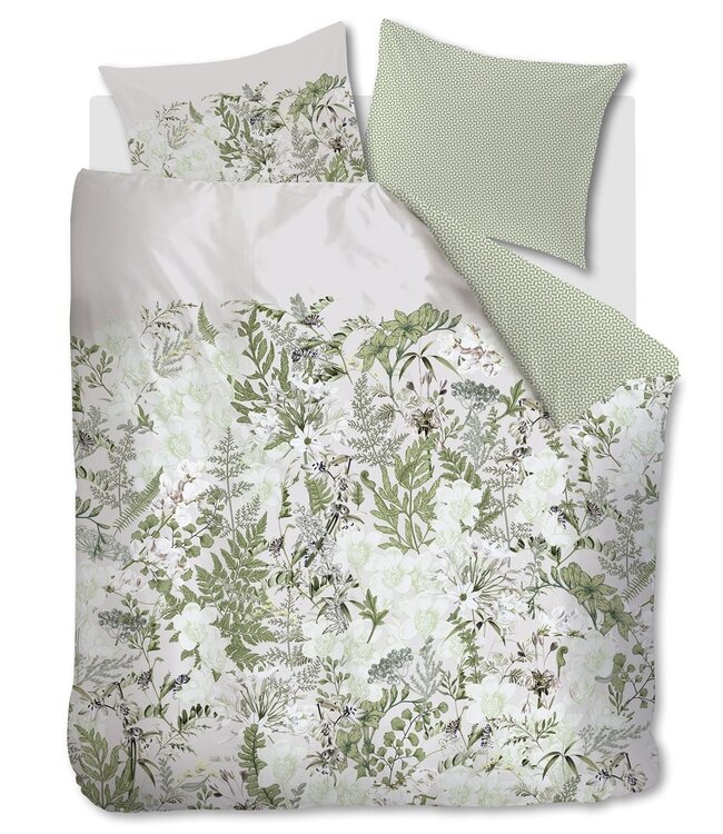 Ritzzz Dekbedovertrek met rits (3zijdes) Pastiche Green