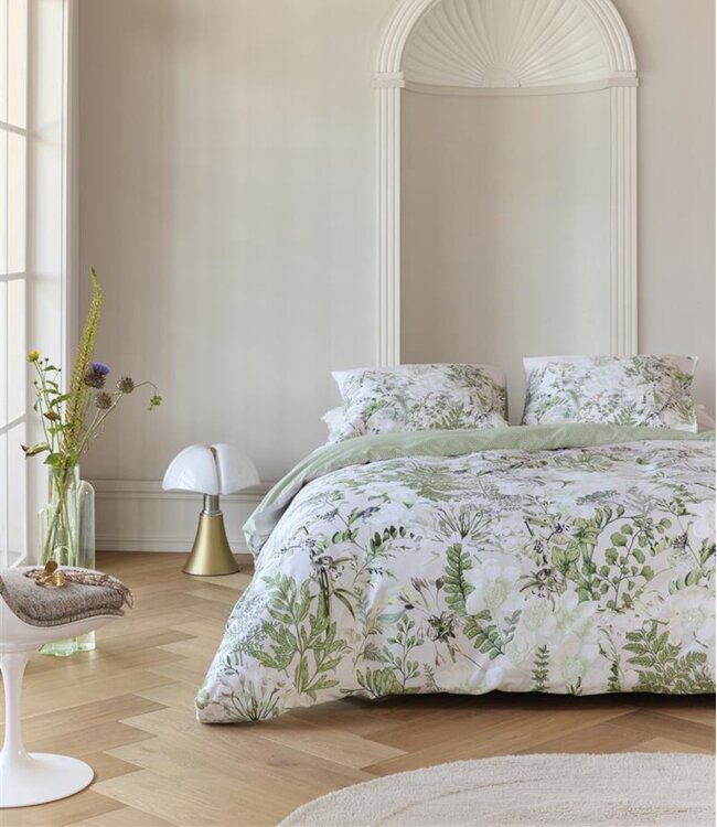 Ritzzz Dekbedovertrek met rits (3zijdes) Pastiche Green