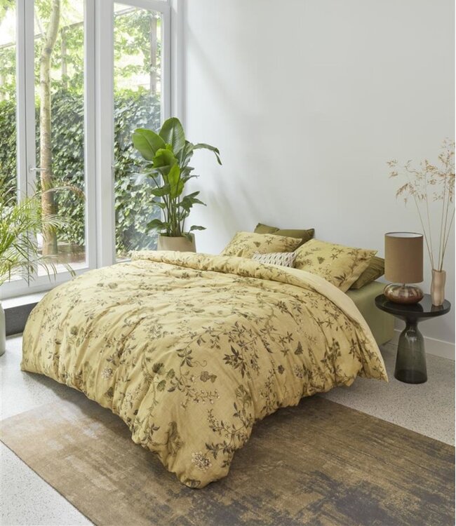 Ritzzz Dekbedovertrek met rits (3 zijdes) Charlotte Olijfgroen