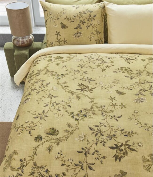 Ritzzz Dekbedovertrek met rits (3 zijdes) Charlotte Olijfgroen