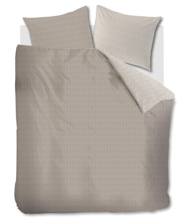 Ritzzz Dekbedovertrek met rits (3zijdes) Twisted Zand