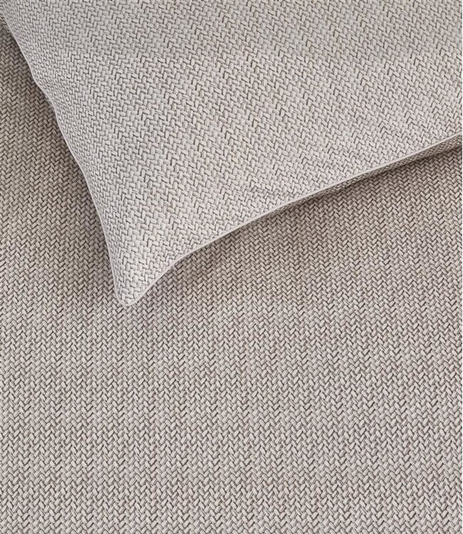 Ritzzz Dekbedovertrek met rits (3zijdes) Twisted Zand