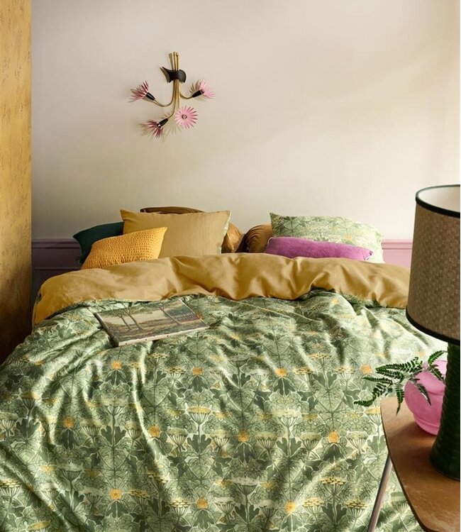 At Home Dekbedovertrek Ancient Green