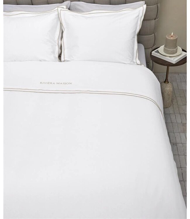 Rivièra Maison Dekbedovertrek Salute Zand