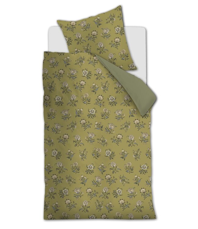 At Home Dekbedovertrek Bygone Olive Green 140 x 200/220