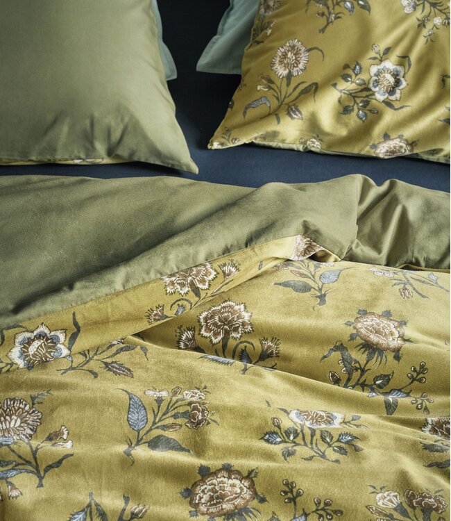 At Home Dekbedovertrek Bygone Olive Green 140 x 200/220