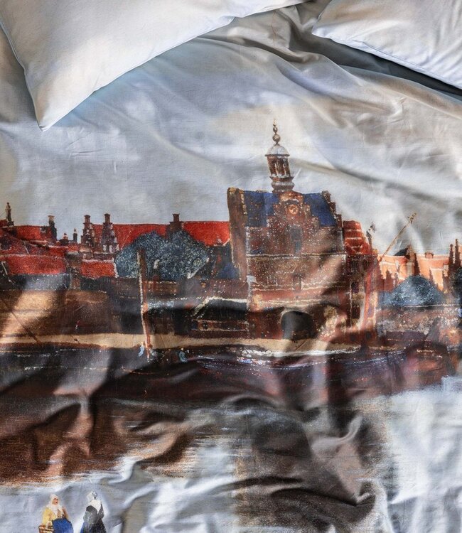 Essenza Dekbedovertrek View on Delft Calming Blue 260 x 200/220