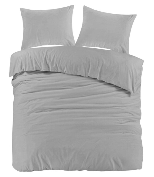 Ritzzz Dekbedovertrek met rits (3zijdes) Cozy Grey
