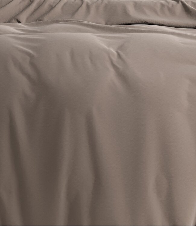Ritzzz Dekbedovertrek met rits (3zijdes) Cozy Taupe