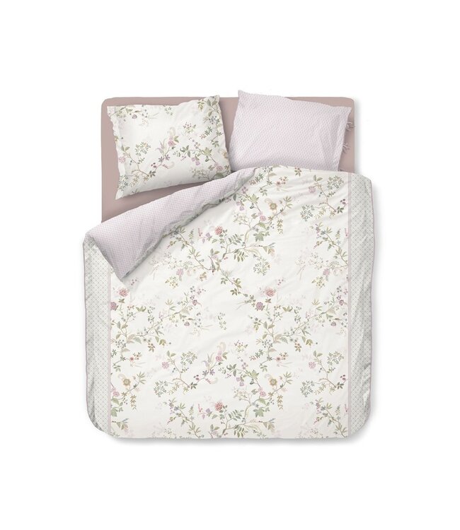Pip Studio Dekbedovertrek Bustani White 200 x 200/220