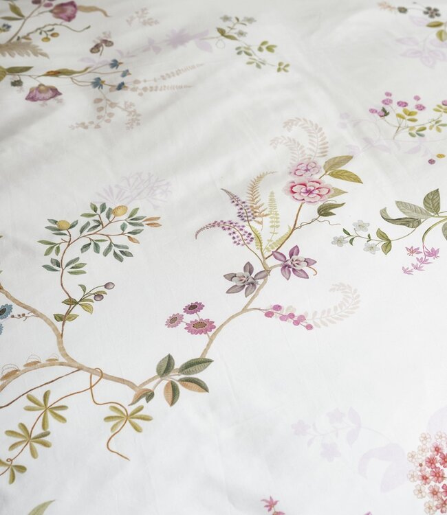 Pip Studio Dekbedovertrek Bustani White 200 x 200/220