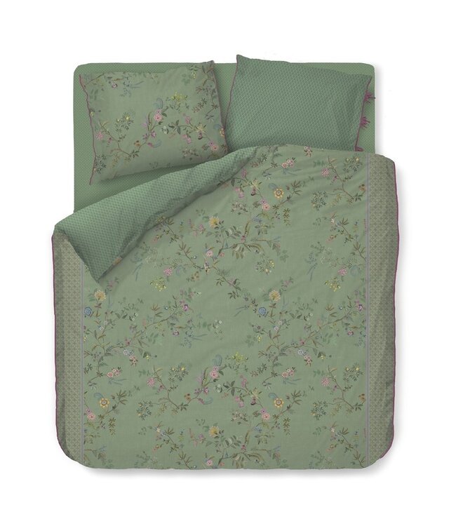 Pip Studio Dekbedovertrek Bustani Green 260 x 200/220