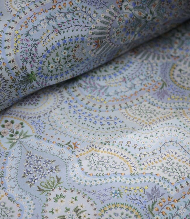 Pip Studio Dekbedovertrek Moon Flower Light Blue