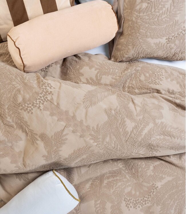 Essenza Dekbedovertrek Palma Taupe 260 x 200/220