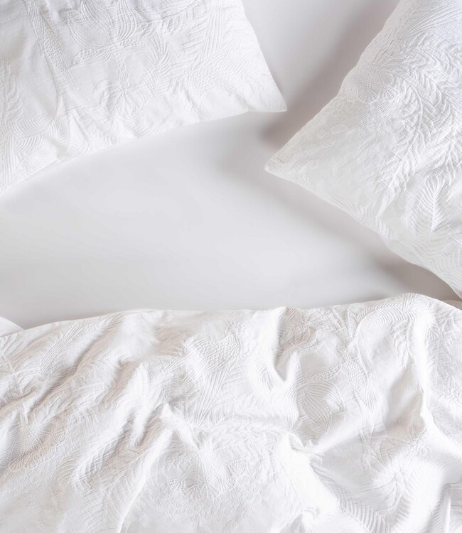 Essenza Dekbedovertrek Palma White 200 x 200/220