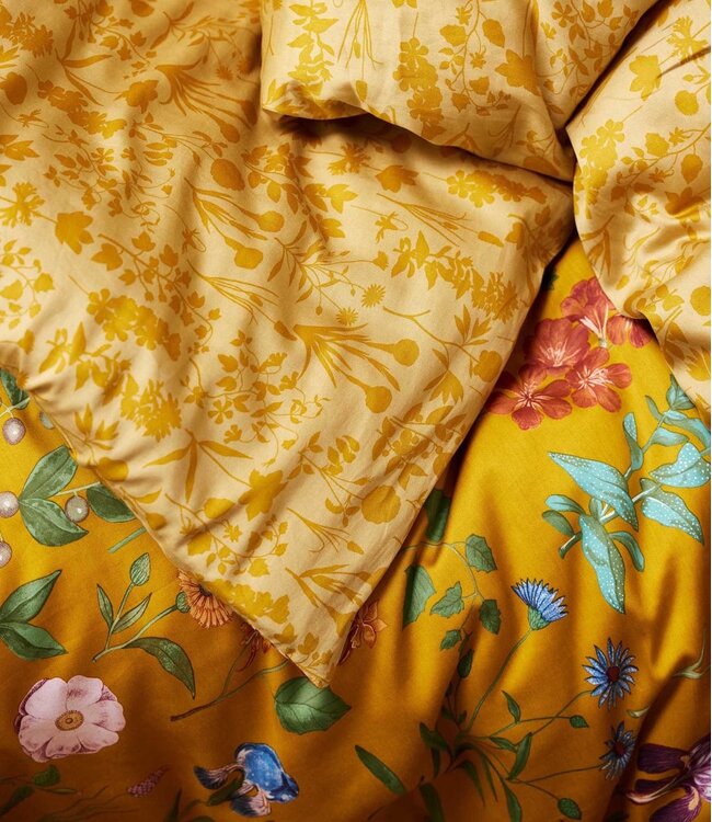 Essenza Dekbedovertrek Marigold Flower Ochre 200 x 200/220
