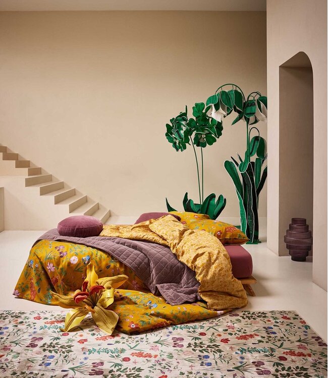 Essenza Dekbedovertrek Marigold Flower Ochre 240 x 200/220