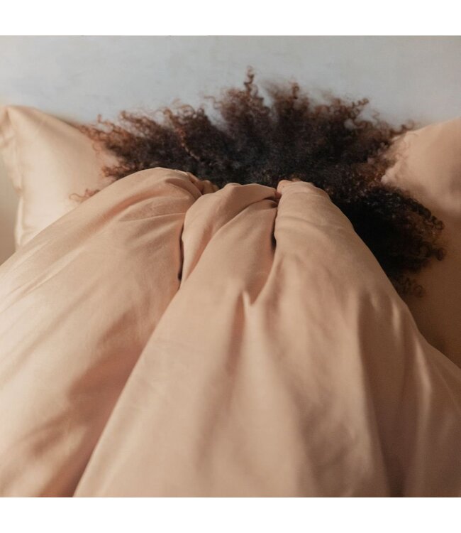 Coco & Cici Dekbedovertrek Tencel™ Twill  Peach