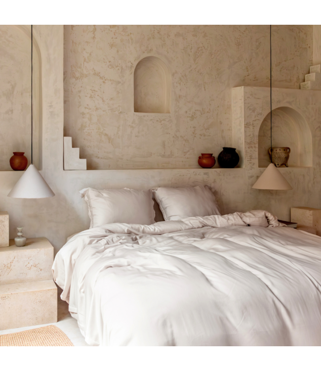 Coco & Cici  Dekbedovertrek Tencel™ Twill Beige
