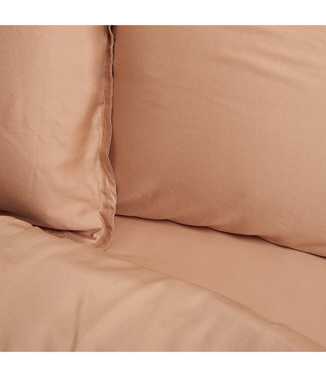Coco & Cici Dekbedovertrek Tencel™ Twill  Peach