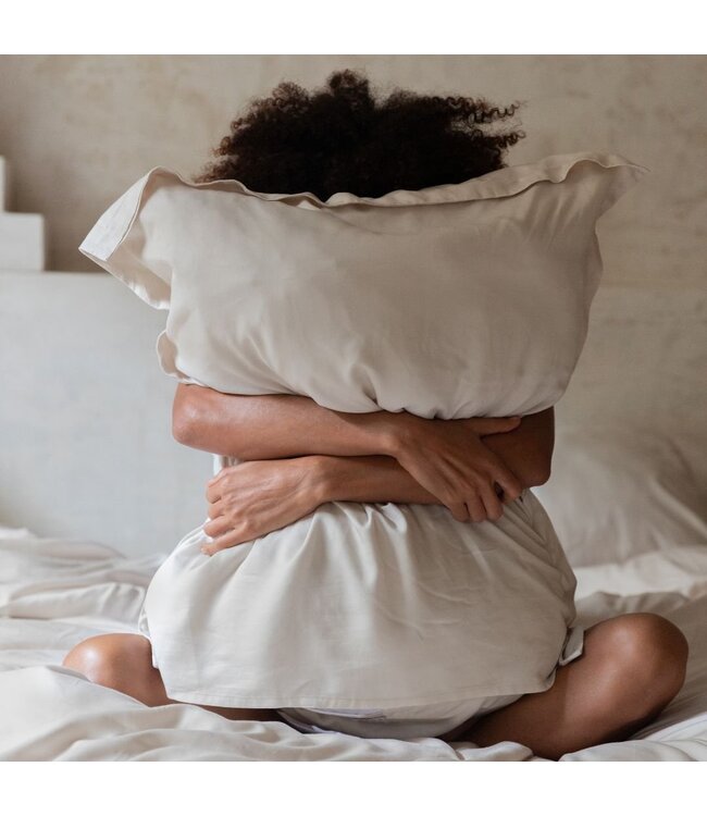 Coco & Cici  Dekbedovertrek Tencel™ Twill Beige