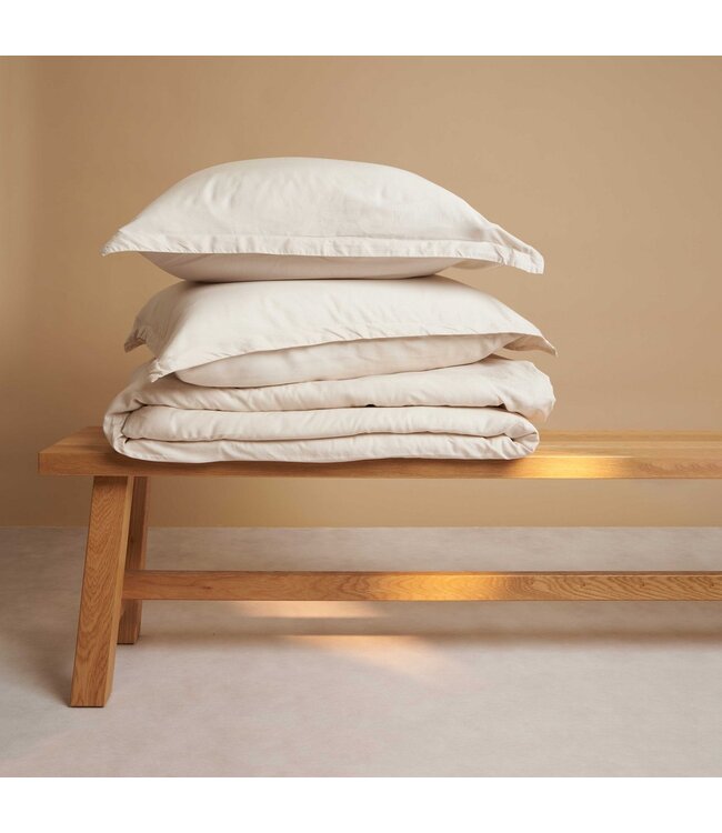 Coco & Cici  Dekbedovertrek Tencel™ Twill Beige