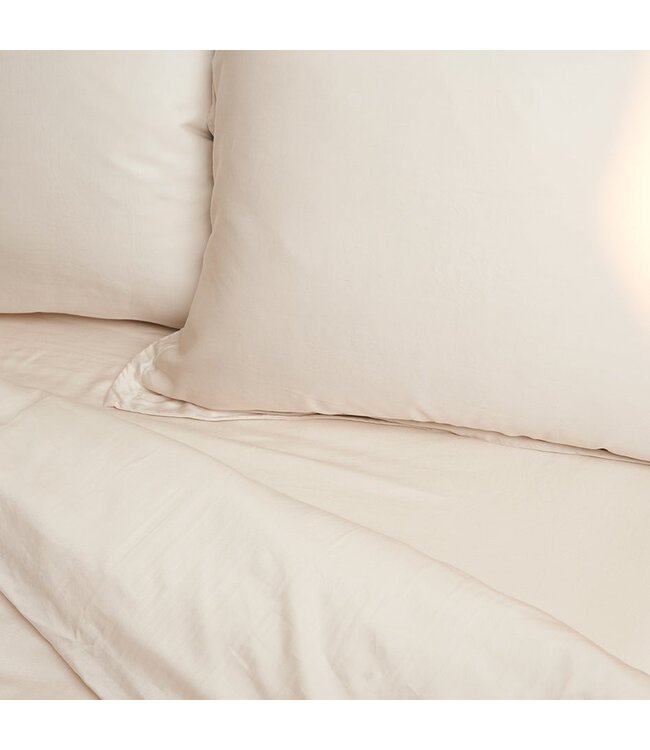 Coco & Cici  Dekbedovertrek Tencel™ Twill Beige