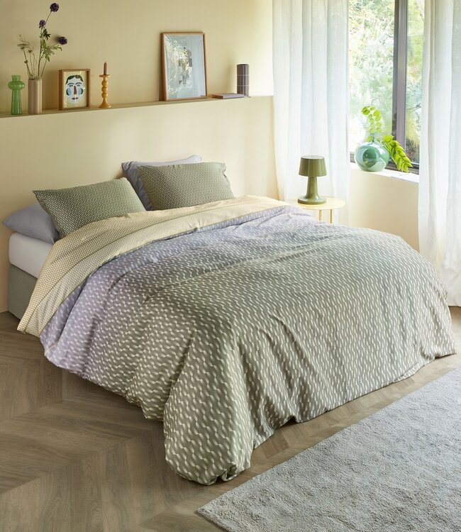 Beddinghouse Dekbedovertrek Archer Green 260 x 200/220