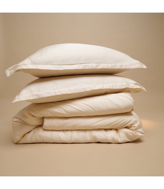 Dekbedovertrek Satijn Wit Zand