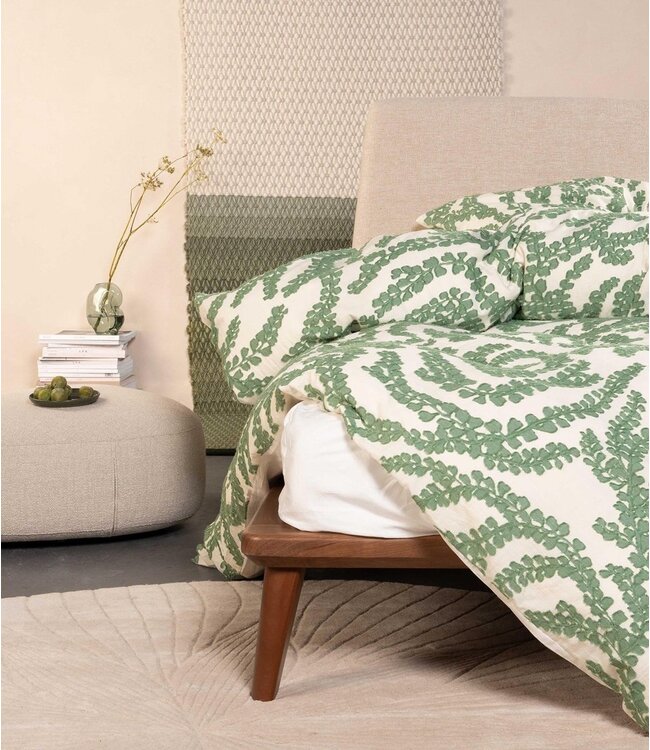 Essenza Dekbedovertrek Eleria Green 200 x 200/220