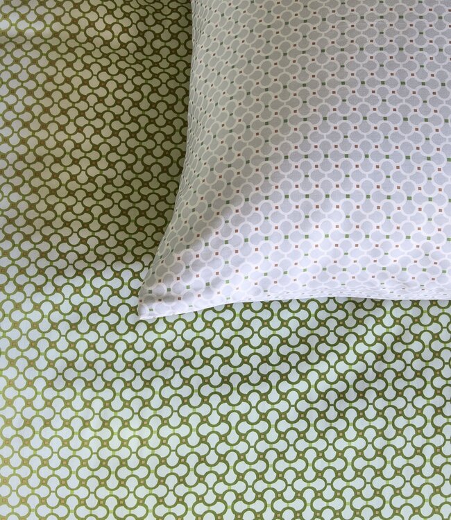 Beddinghouse Dekbedovertrek Nadine Green 260 x 200/220