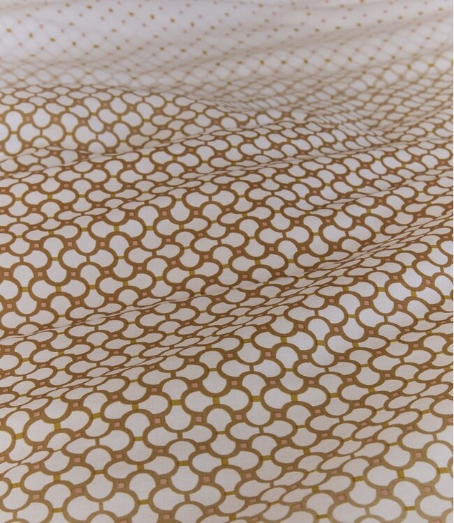 Beddinghouse Dekbedovertrek Nadine Sand 200 x 200/220