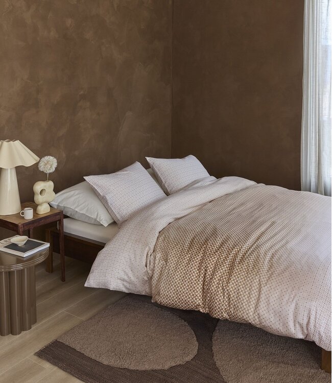 Beddinghouse Dekbedovertrek Nadine Sand 200 x 200/220