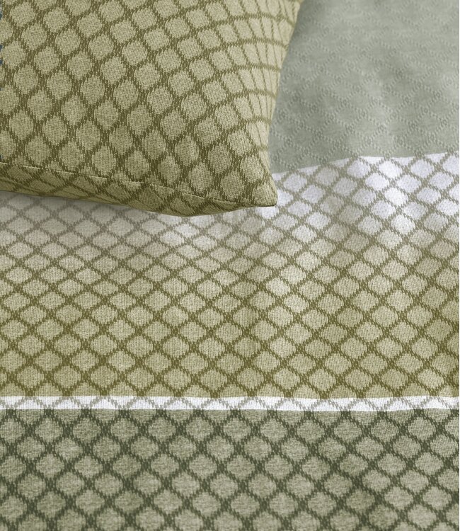 Beddinghouse Dekbedovertrek Riven Green 140 x 200/220