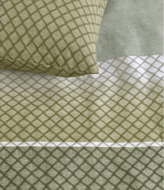 Beddinghouse Dekbedovertrek Riven Green 240 x 200/220