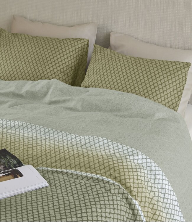 Beddinghouse Dekbedovertrek Riven Green 240 x 200/220