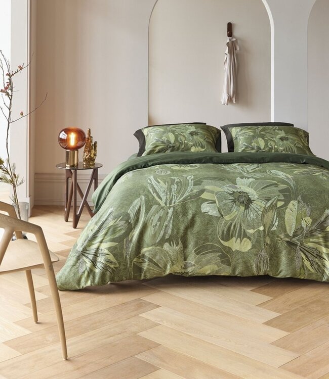Kardol  Dekbedovertrek Satijn Symbiose Green