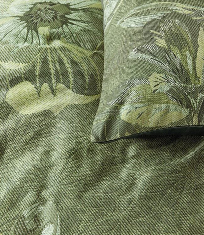 Kardol  Dekbedovertrek Satijn Symbiose Green 260 x 200/220