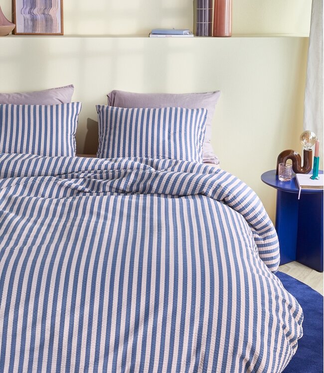 Beddinghouse Dekbedovertrek Veya Blauw