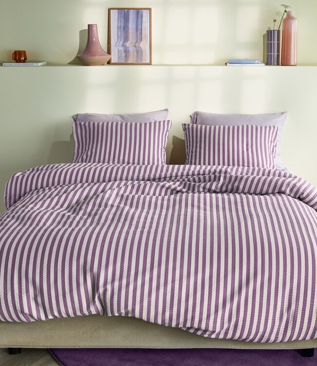 Beddinghouse Dekbedovertrek Veya Mauve 140 x 200/220