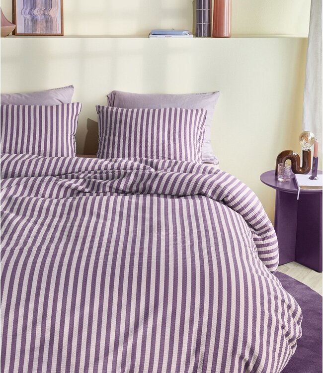 Beddinghouse Dekbedovertrek Veya Mauve 200 x 200/220