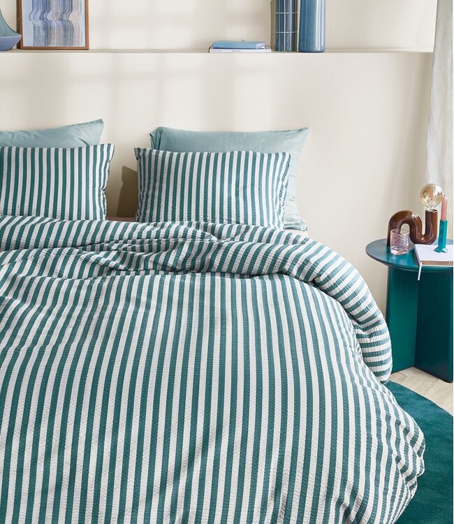 Beddinghouse Dekbedovertrek Veya Groen 200 x 200/220